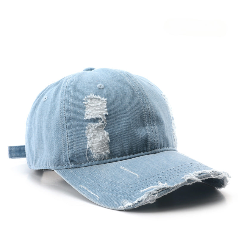Wholesale Cotton Washed Hole Solid Color Light Plate Baseball Cap