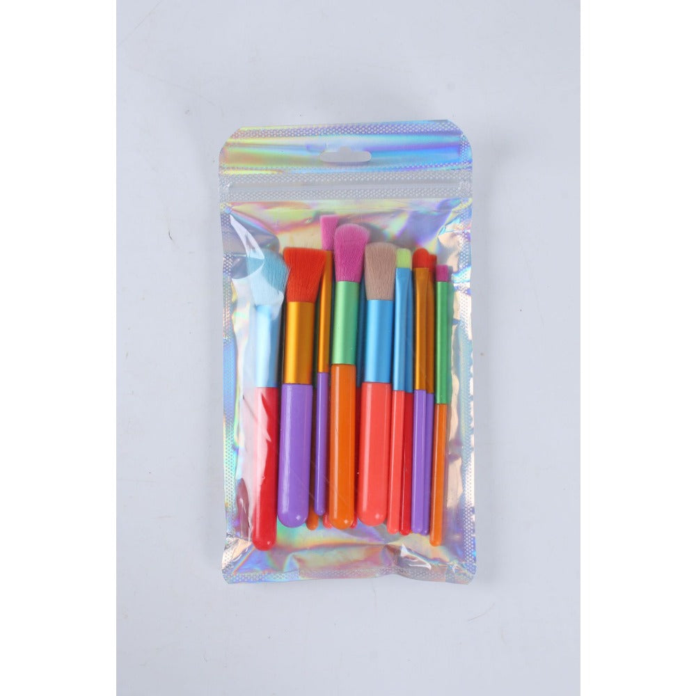 Wholesale 15pcs Watercolor Complete Set of Colorful Makeup Brushes