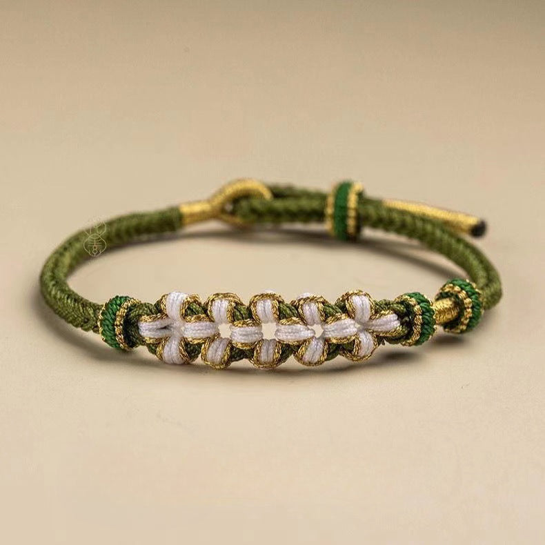 Wholesale Rope Woven Peach Blossom Knot Bracelets