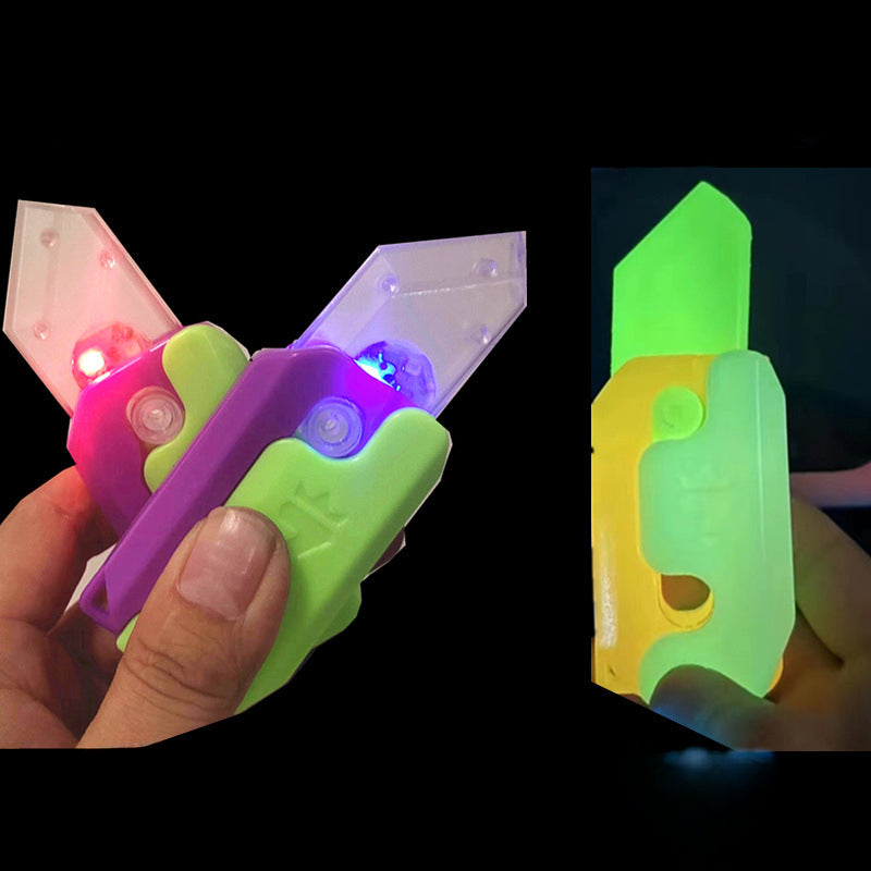 Wholesale Plastic Luminous Radish Knife Decompression Toys