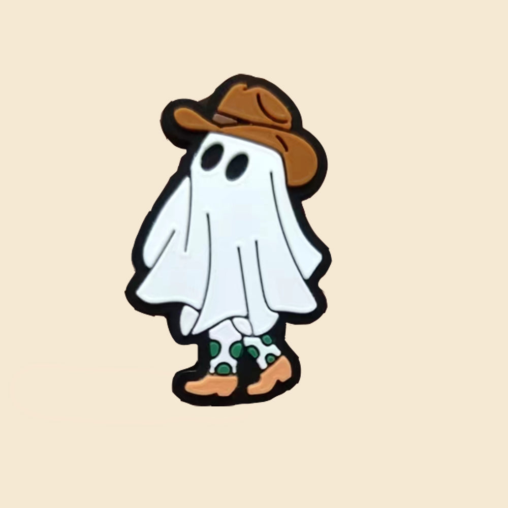 Wholesale 10pcs Cartoon Halloween Series Alphabet Silicone Beads