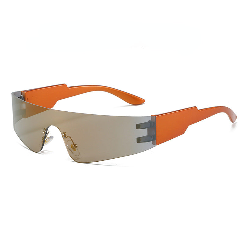 Wholesale Colorful One-piece Tile PC Sunglasses