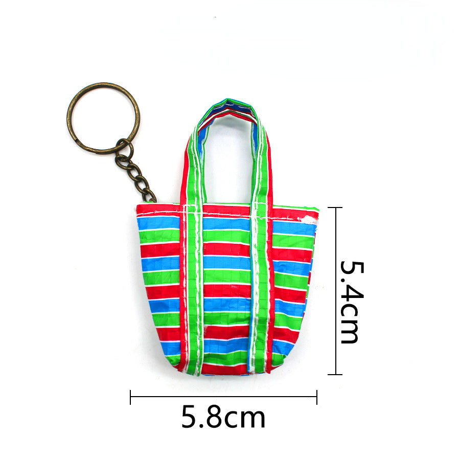 Wholesale Fishing Net Bag Vegetable Basket Coin Purse Charm Plastic Keychain