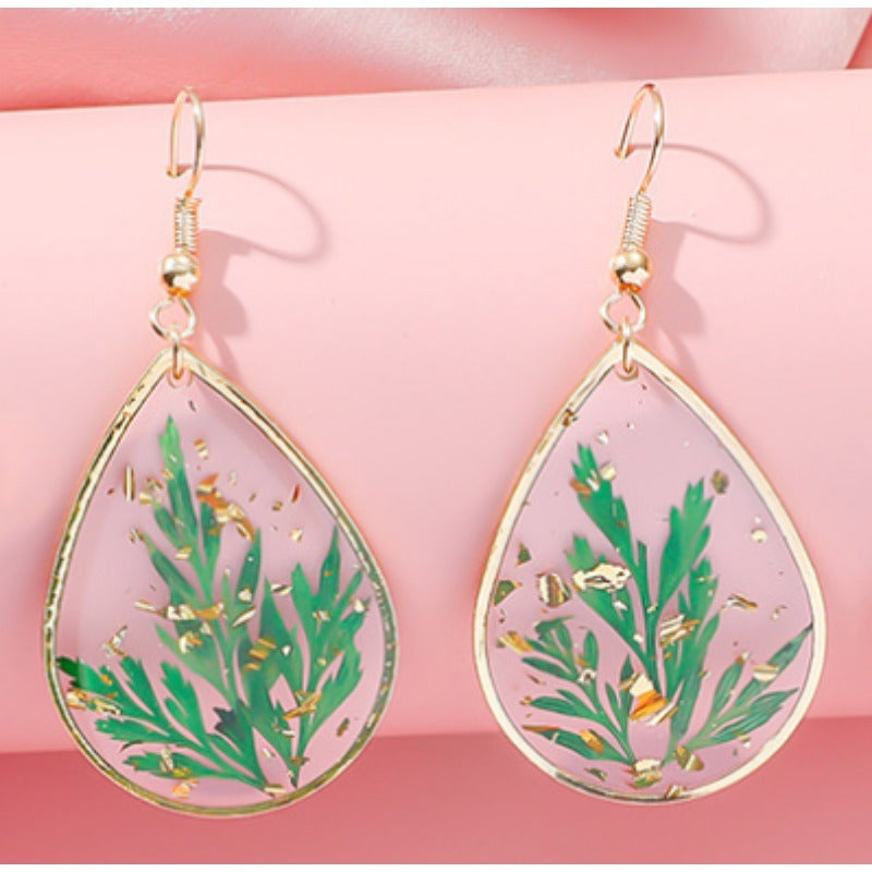 Wholesale Resin Epoxy Flower Earrings