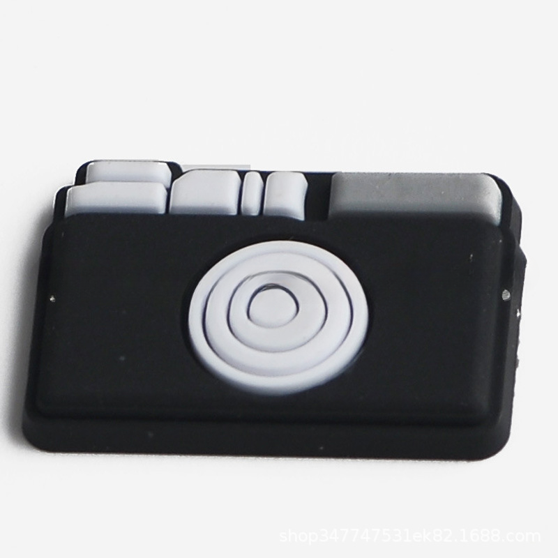 Wholesale 50PCS PVC DIY Hole Shoes Accessories Camera Series Shoe Flowers