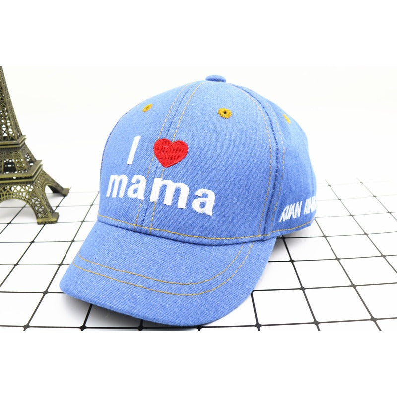 Wholesale Mama Denim Casual Letter Baseball Caps