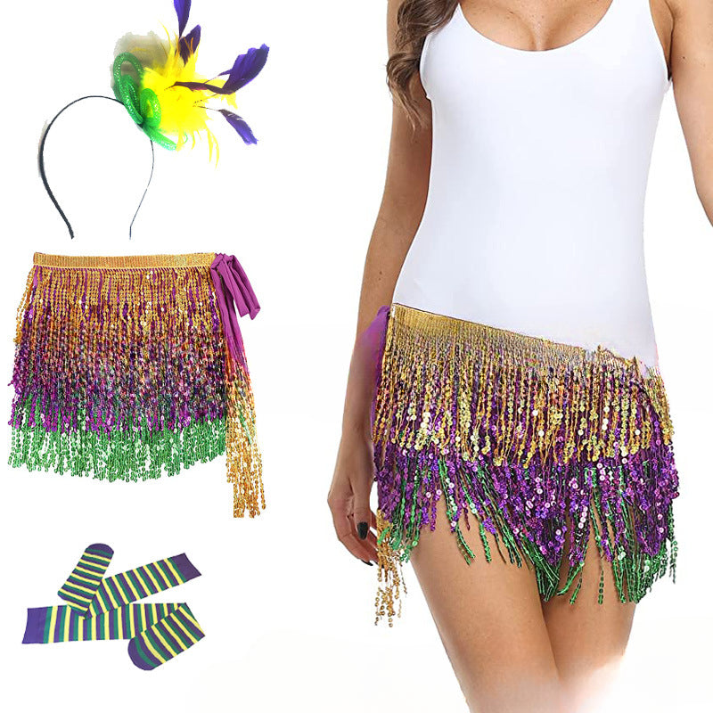 Wholesale 10PCS Carnival Atmosphere Sequins Women Clothes OLY-WCS-HaoXuan001