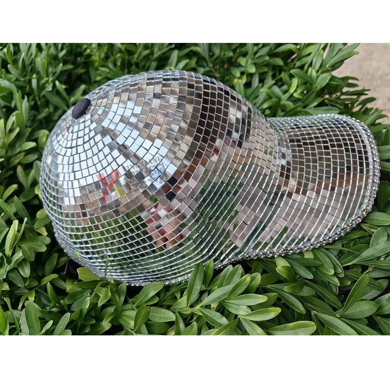 Wholesale Mirrored Disco Ball Mirrored Party Baseball Cap
