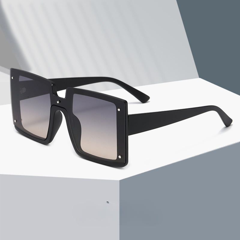 Wholesale Conjoined Large Square Frame PC Sunglasses