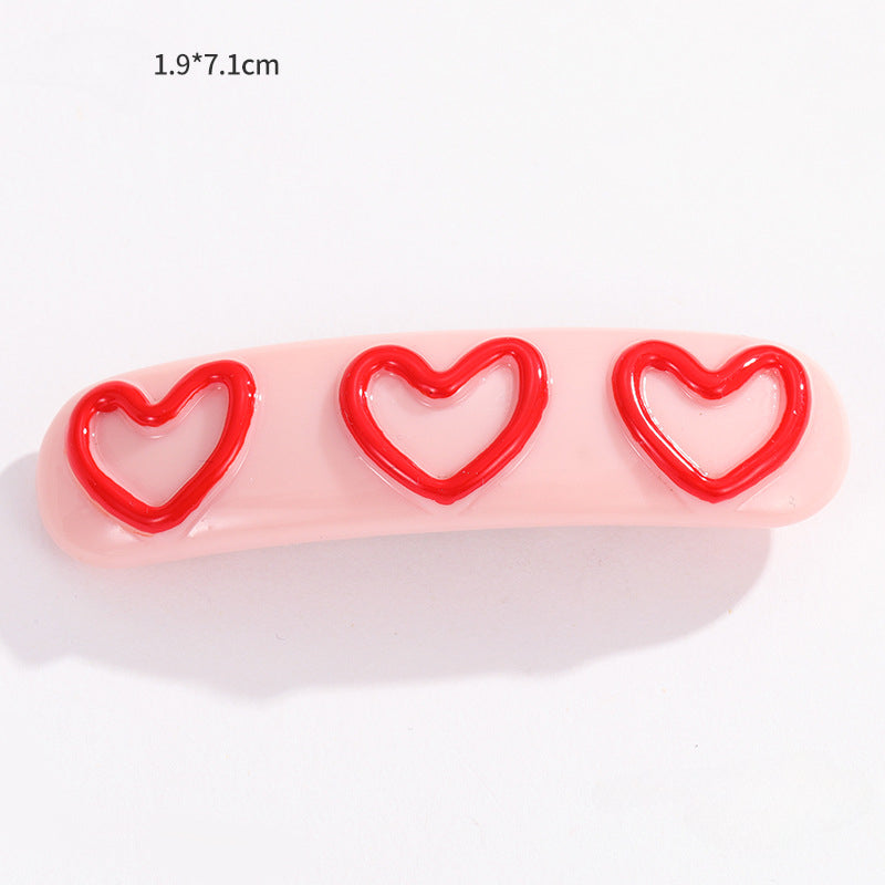 Wholesale Candy Color Resin Wavy Hair Clips