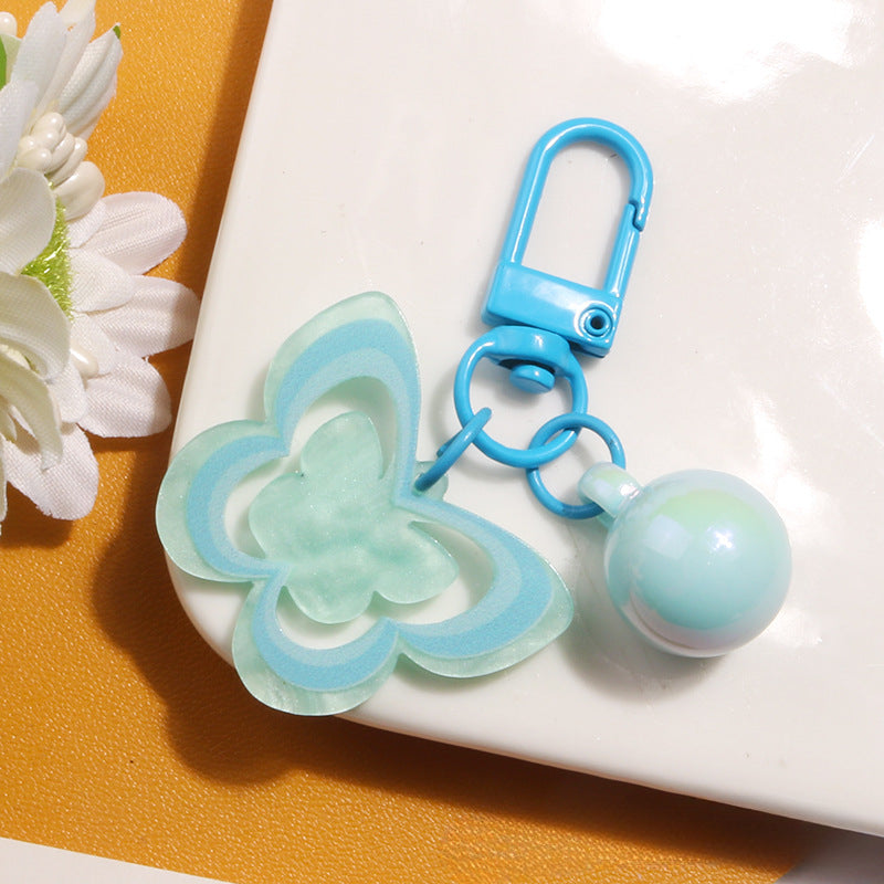 Wholesale Candy Colored Hollow Butterfly Acrylic Keychains