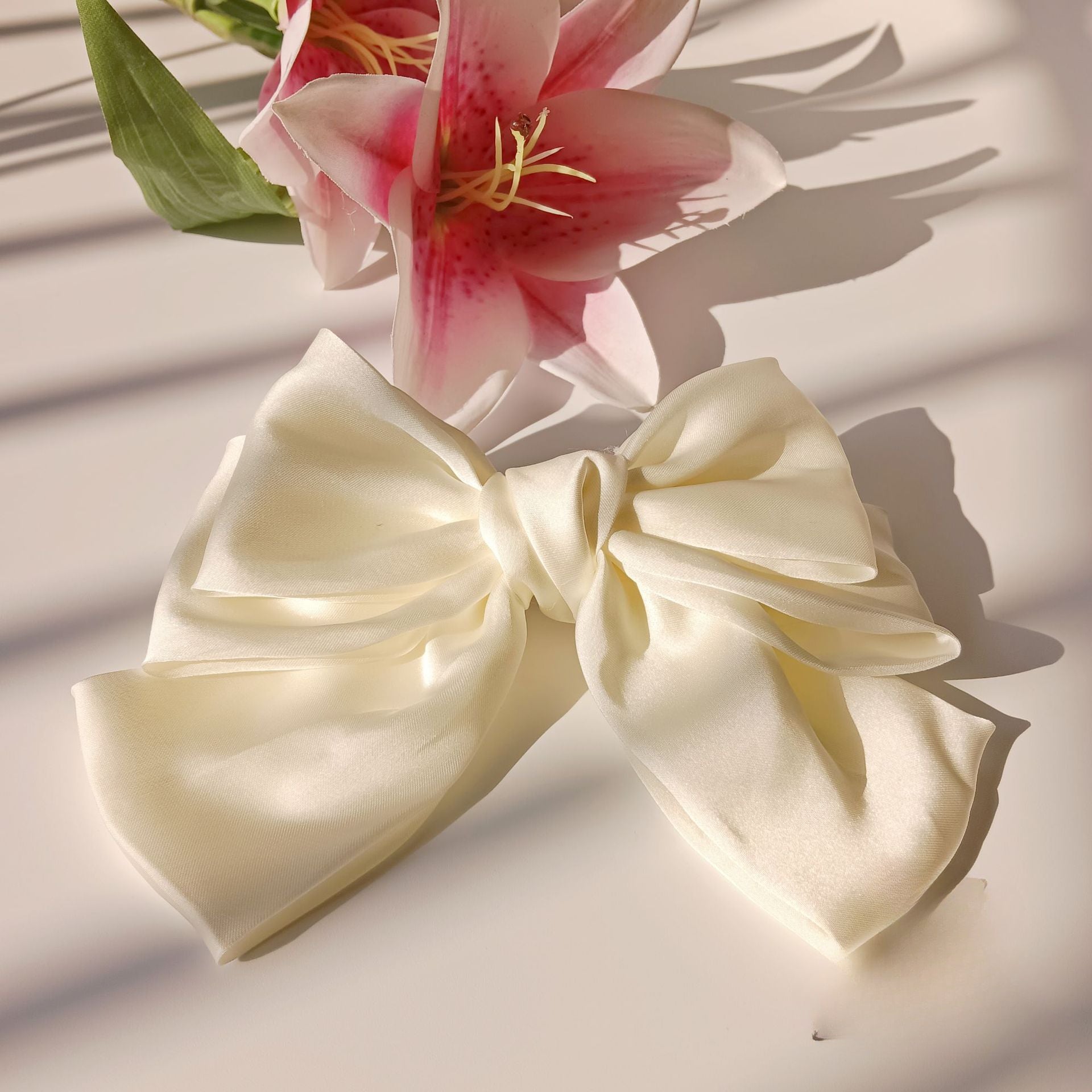 Wholesale Large Bow Three-layer Hair Clips