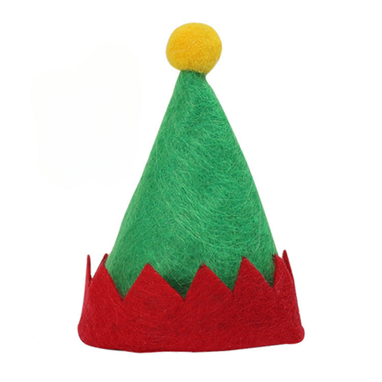 Wholesale  24pcs Mini Santa Hats Do Not Weave Lollipop Hats