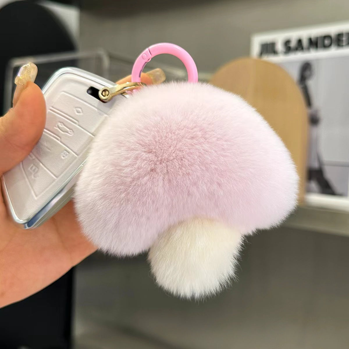 Wholesale Plush Mushroom Keychain