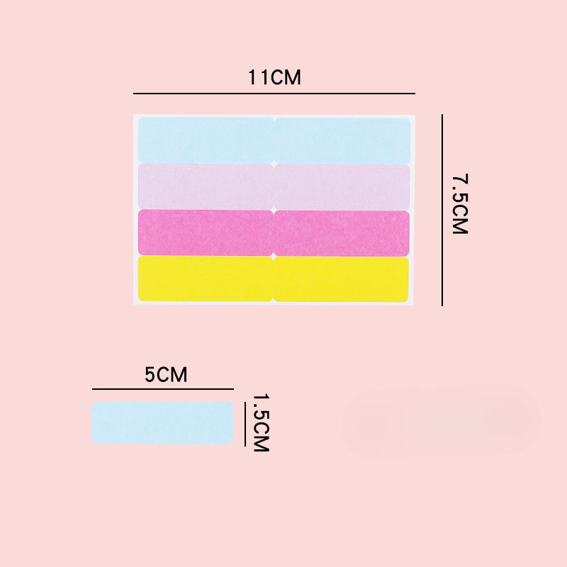 Wholesale Self-adhesive Letter Color Blank Loose Leaf Replacement Core Inner Page Ballpoint Pen Index Convenience Stickers