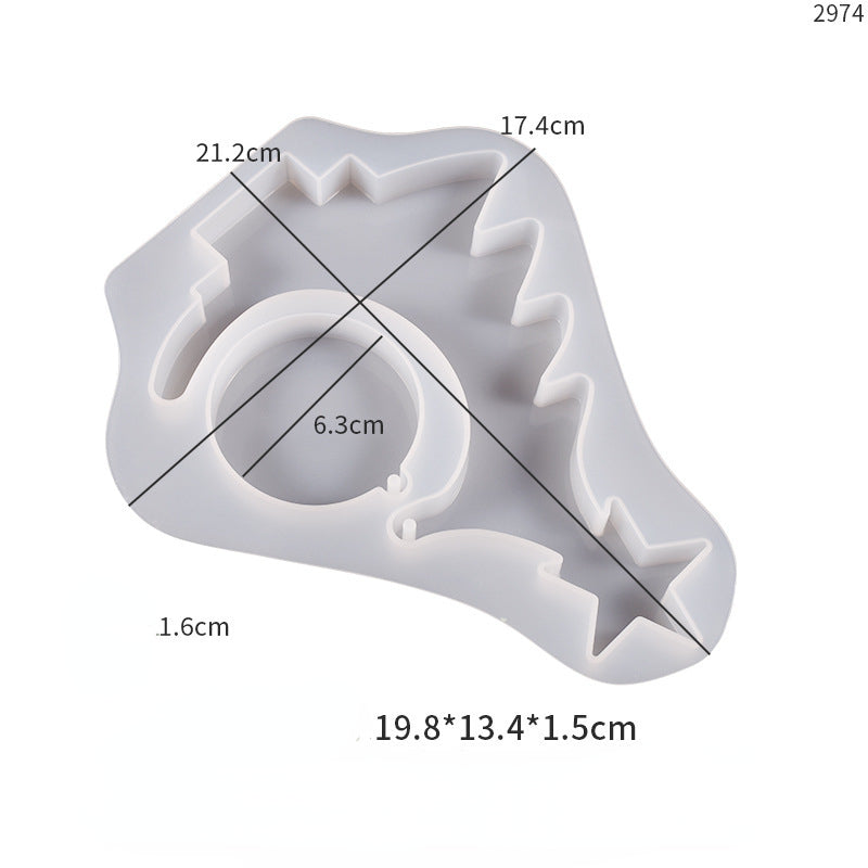 Wholesale DIY Resin Crystal Drop Glue Christmas Silicone Mold