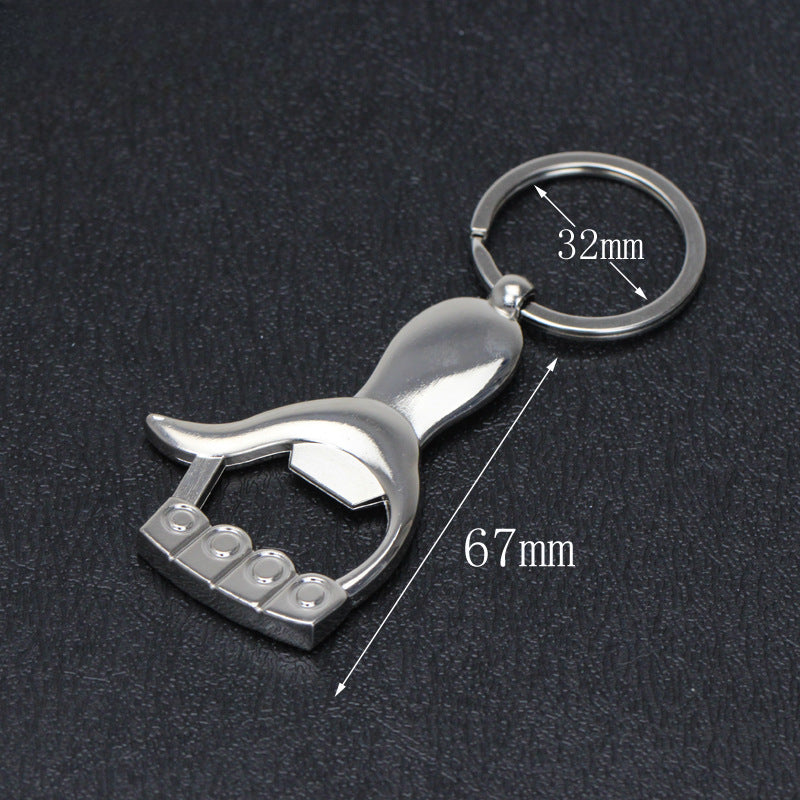Wholesale Thumb Palm Bottle Opener Metal Keychain