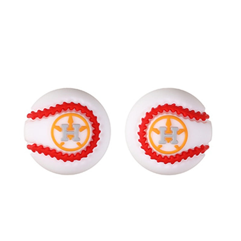 Wholesale 20pcs 3D Stereoscopic Tennis Letter Creative Design Simple Beads