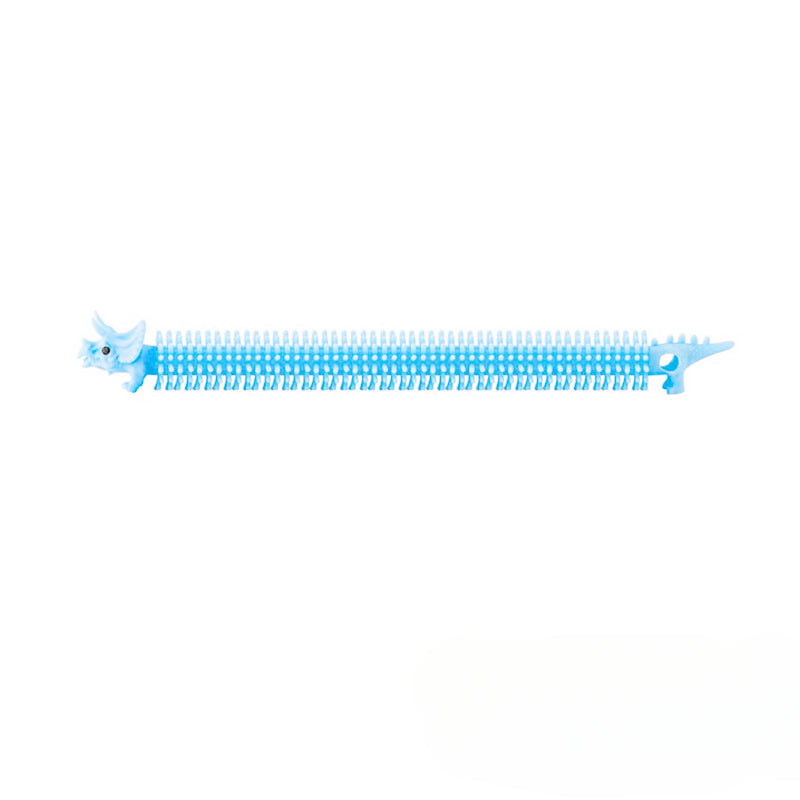 Wholesale Creative TPR Decompression Tension Rope Bracelet Children and Adults Stretch Dinosaur Lala Le Vent Noodles