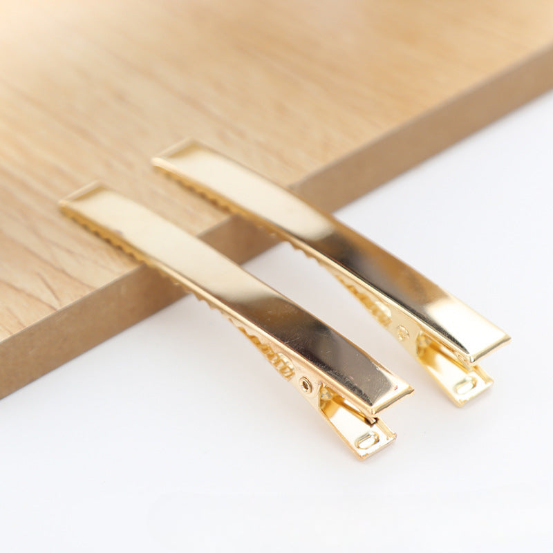 Wholesale 30pcs/pack Handmade Cream Glue DIY Word Clip Hairpin Material Package Accessories