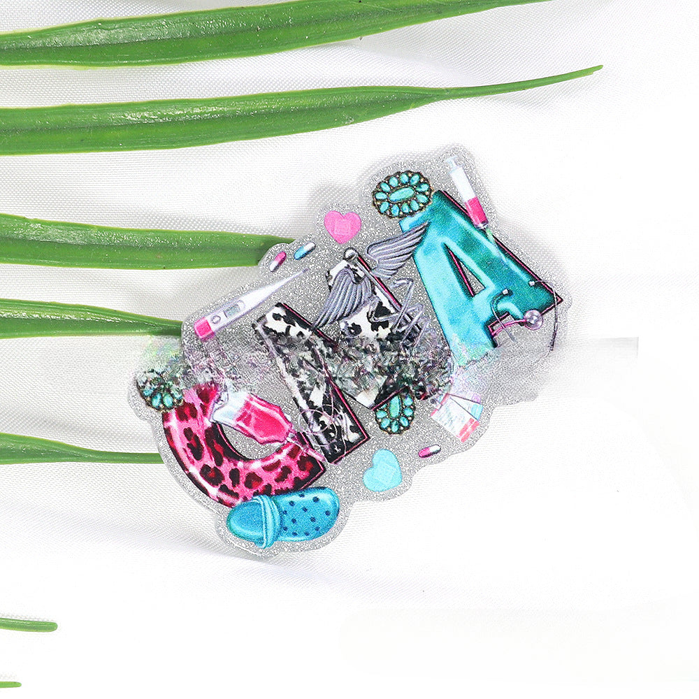 Wholesale 10pcs Pink Teacher Stationery Acrylics