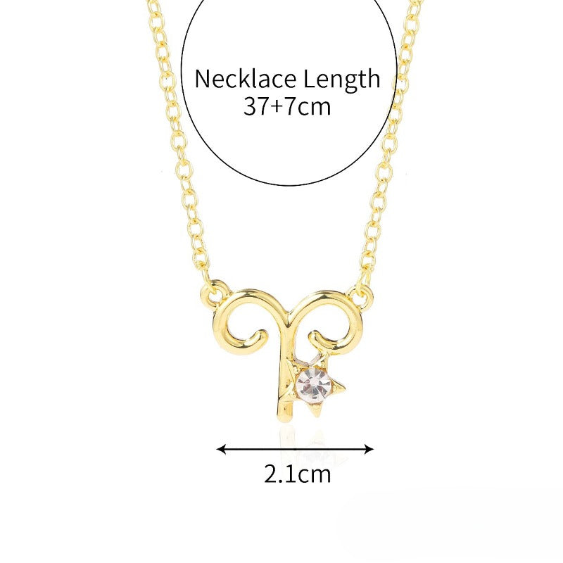 Wholesale of Twelve Constellations Alloy Necklaces