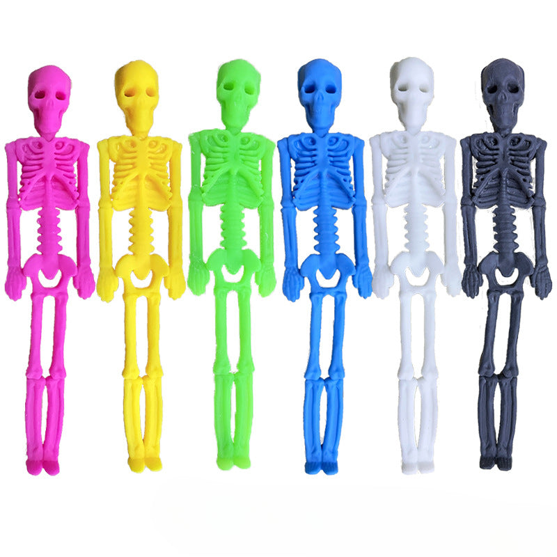 Wholesale of Halloween Skeleton Release and Decompression TPR Toys