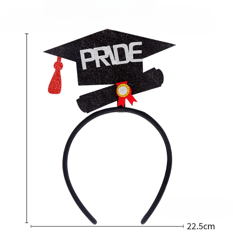 Wholesale Graduation Season Bachelor's Hat Certificate Plastic Headband