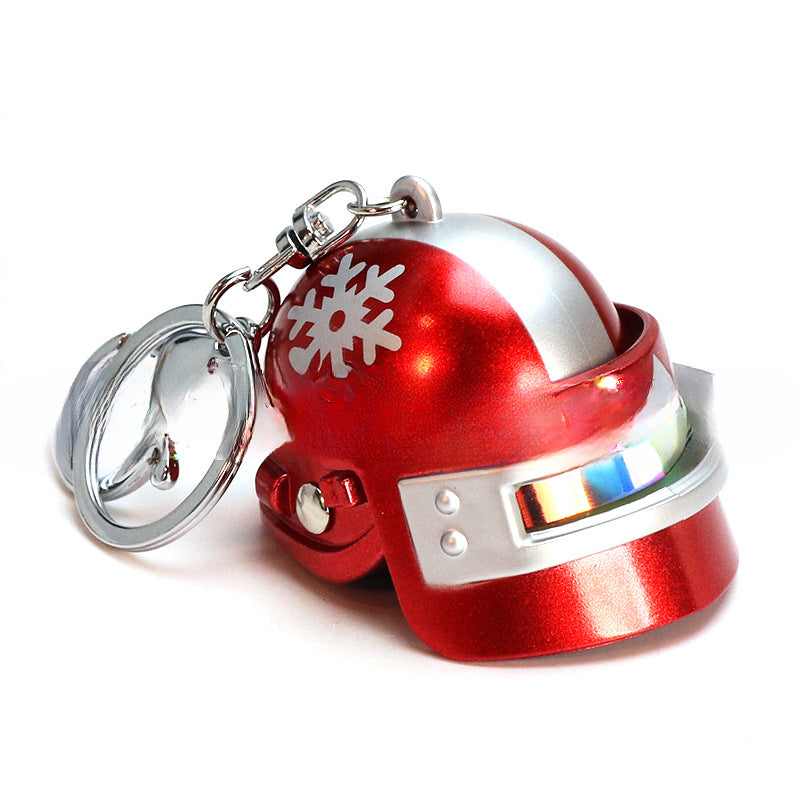 Wholesale of Three-level Helmet Alloy Keychains