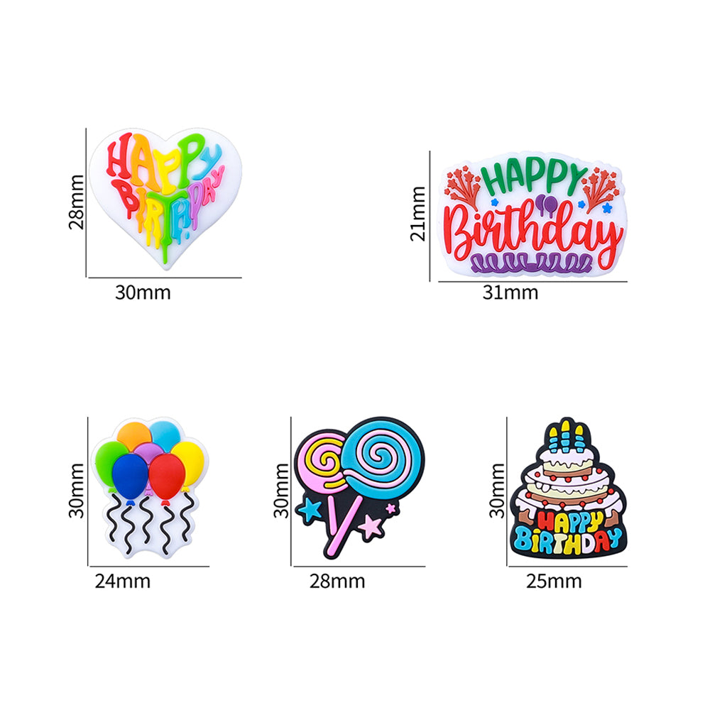 Wholesale 20pcs 3D Cartoon Bowknot Ball Pattern Silicone Beads