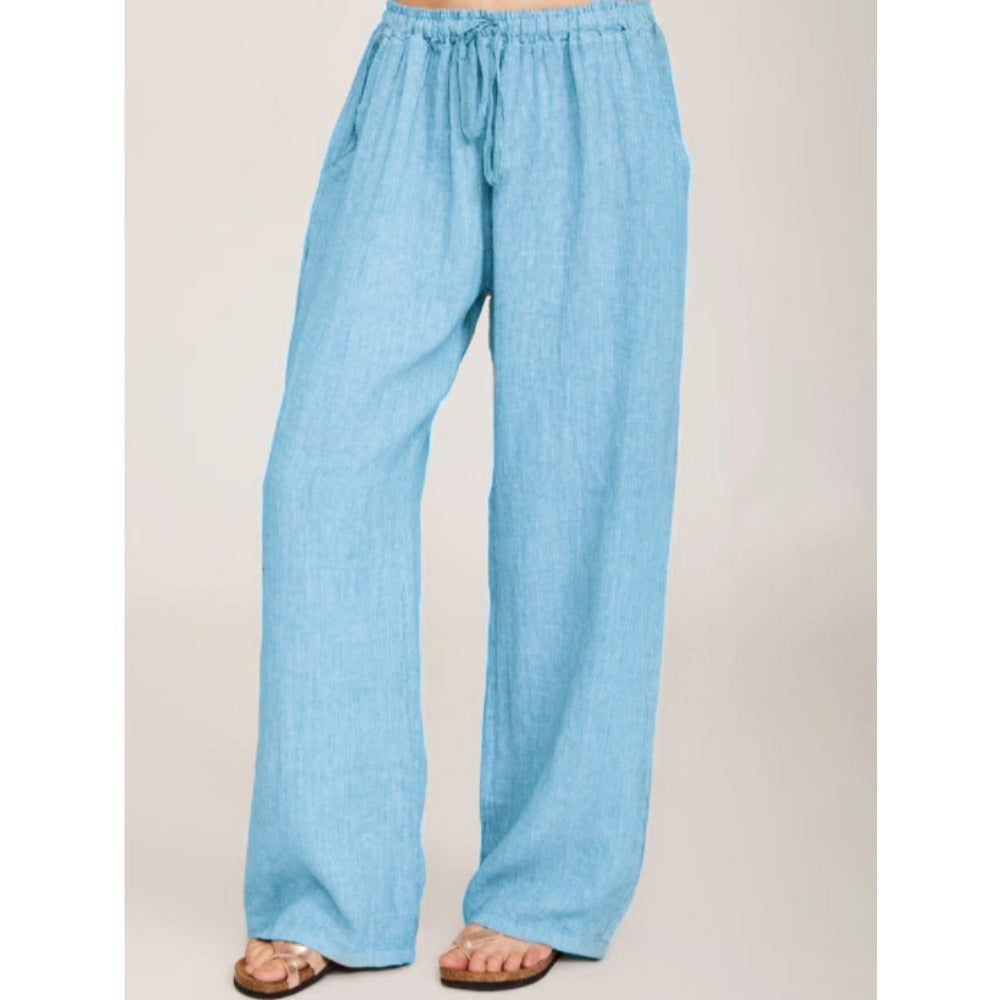 Wholesale Loose Cotton and Linen Casual Trousers Women