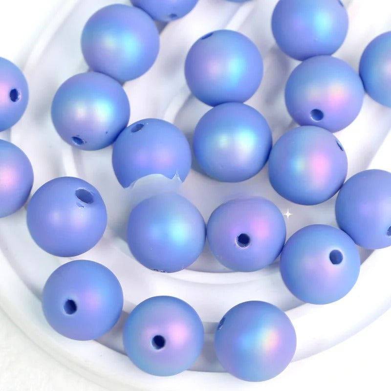 Wholesale 10PCS Colorful Aurora Acrylic Beads