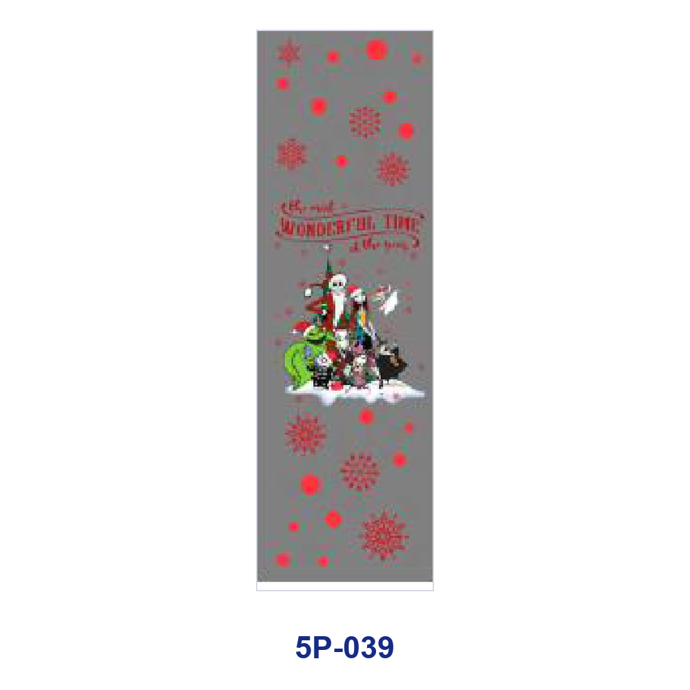 Wholesale 2/ 8/ 16pcs Winter Christmas Spooky Skeleton Snowflake Gift Element Print Pen and Bookmark Stickers UV DTF Wraps OLY Exclusive