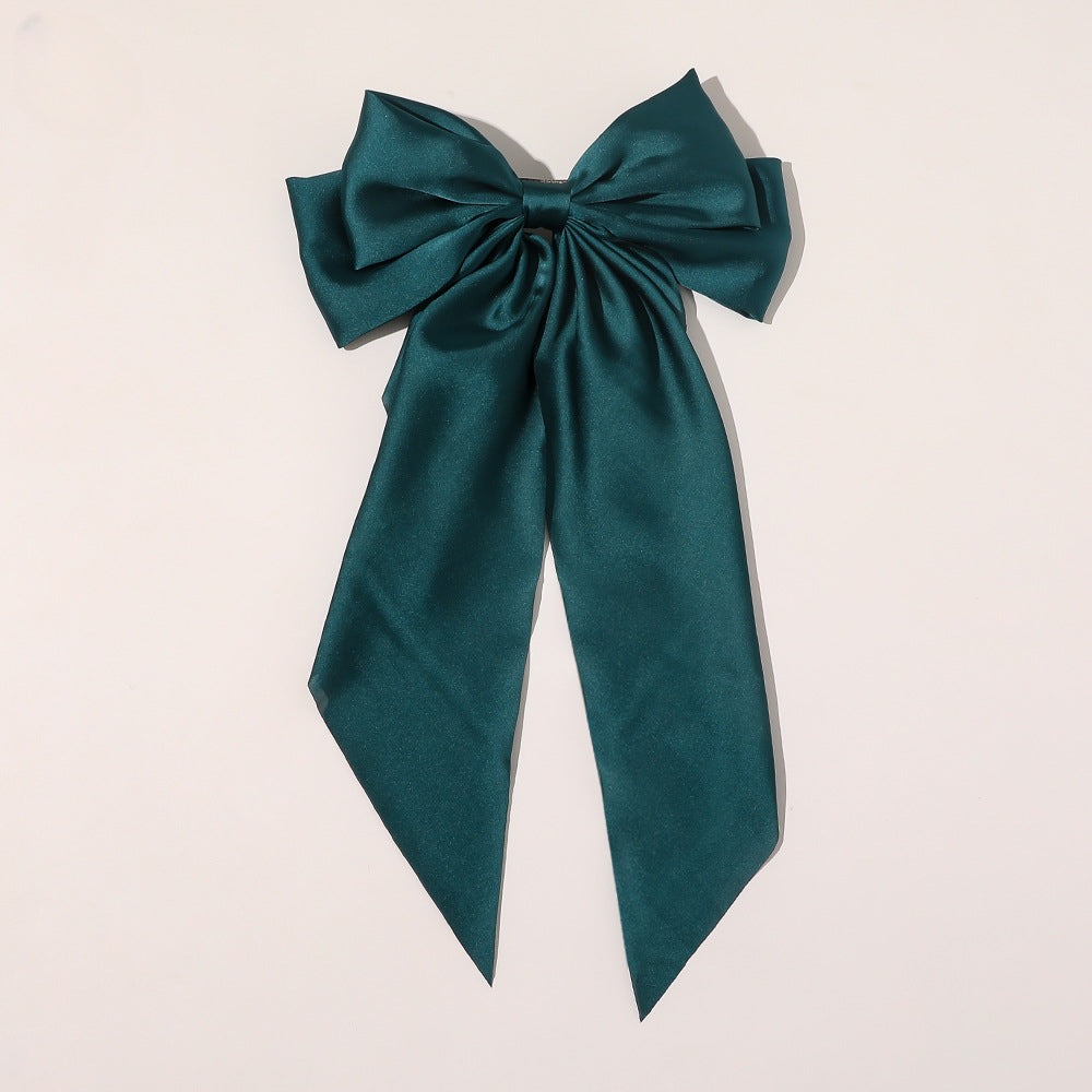 Wholesale New Chain Bow Ribbon Fabric Hairpin