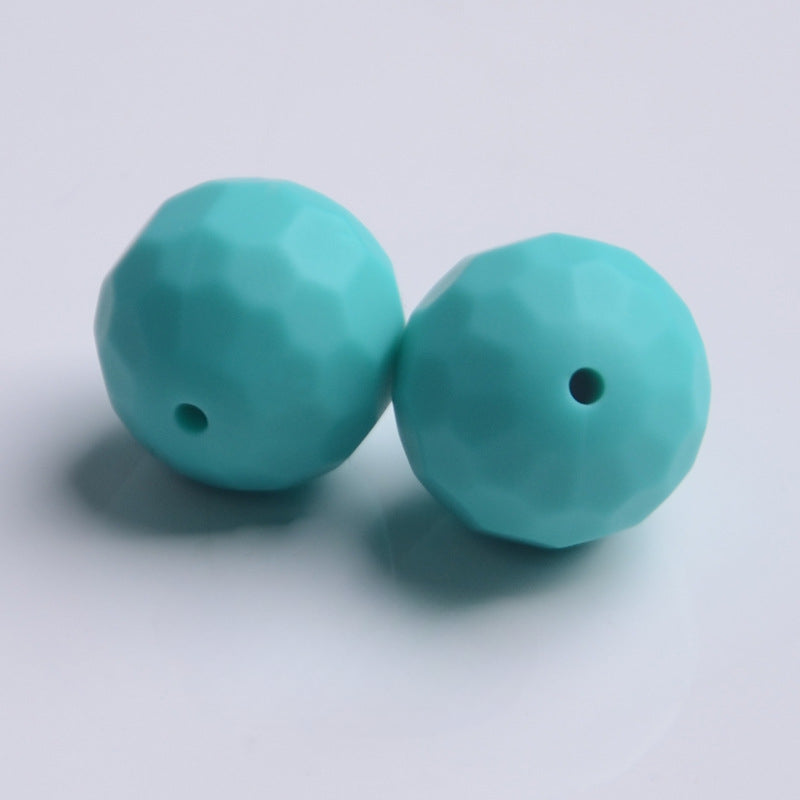 Wholesale 100PCS/PACK 16MM Food Grade Round Rhombus Silicone Beads