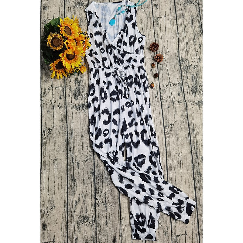 Wholesale Loose Denim Jumpsuit Sleeveless Casual Women's Clothing