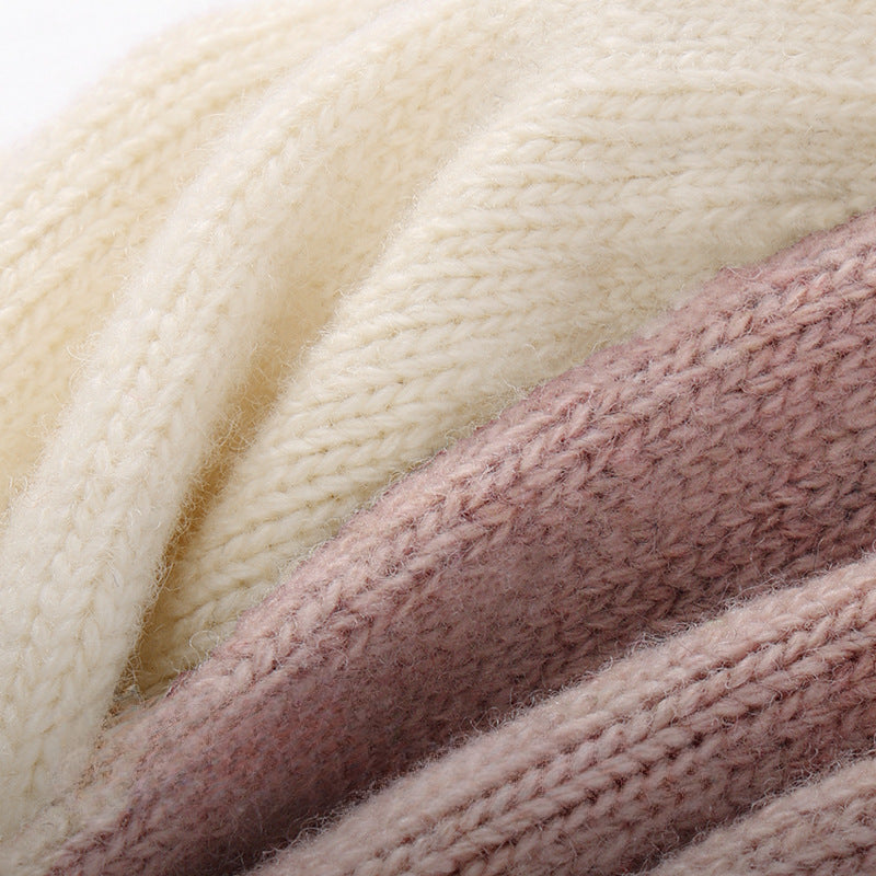 Wholesale Winter Warm Wool Touch Screen Knitted Thickened Gloves