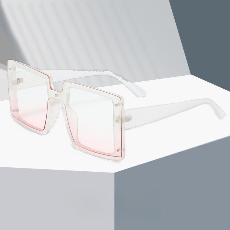 Wholesale Conjoined Large Square Frame PC Sunglasses