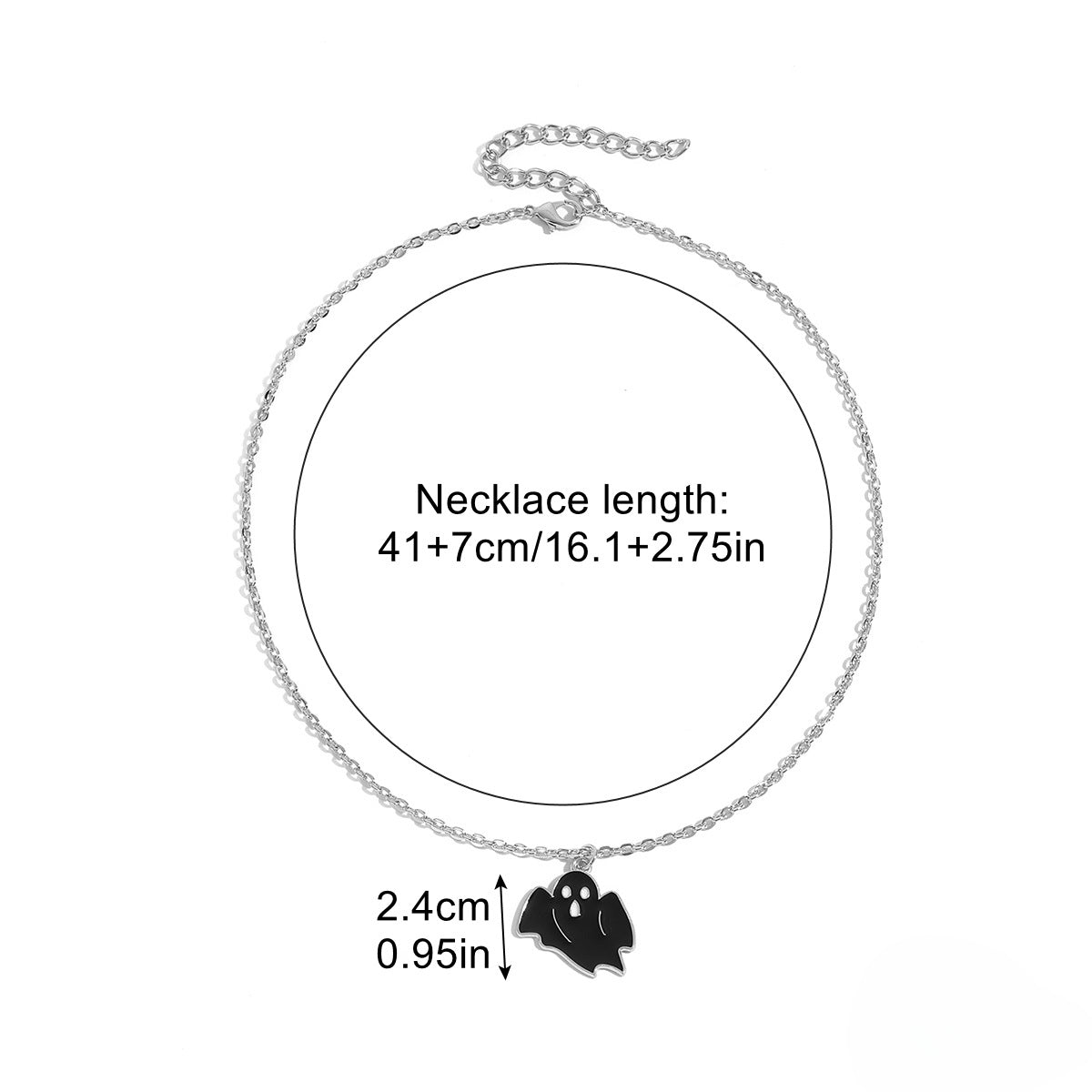 Wholesale Halloween Skull Pumpkin Zinc Alloy Necklace