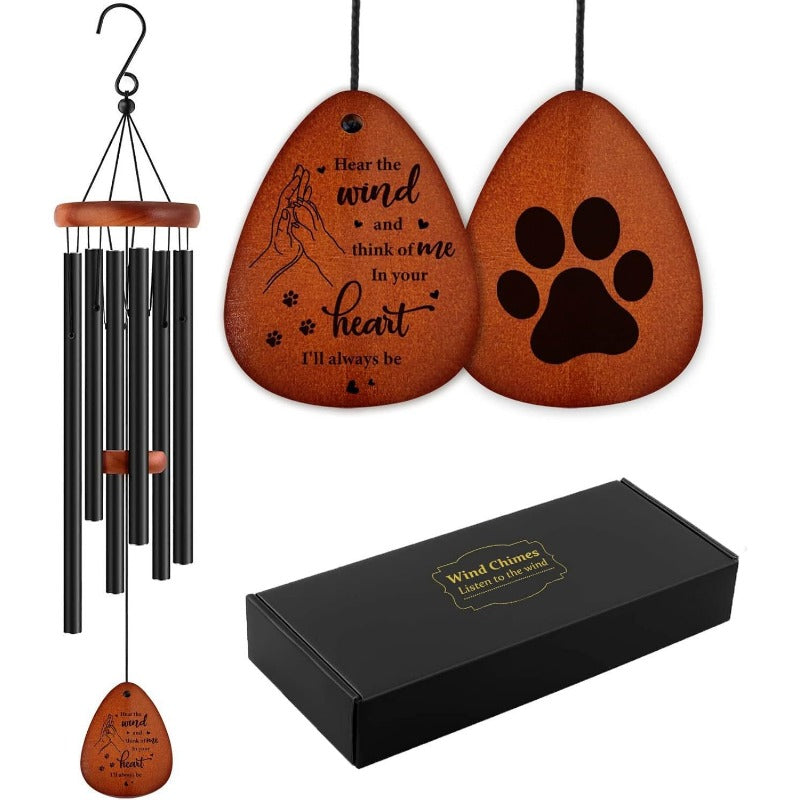 Wholesale Solid Wood Suspended Sound Aluminum Tube Wind Chime Ornaments