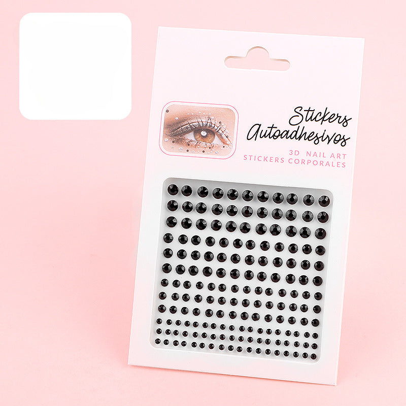 Wholesale Colored Diamond Crystal Acrylic Diamond Beauty and Eye Makeup Stickers