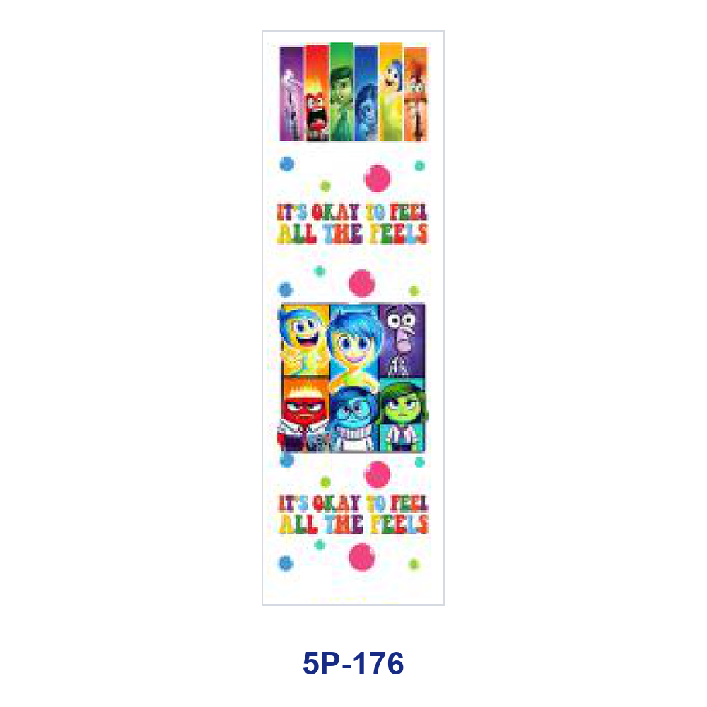 Wholesale 2/ 8/ 16pcs Cute Whimsy Colorful Cartoon Element Print Pen and Bookmark Stickers UV DTF Wraps OLY Exclusive