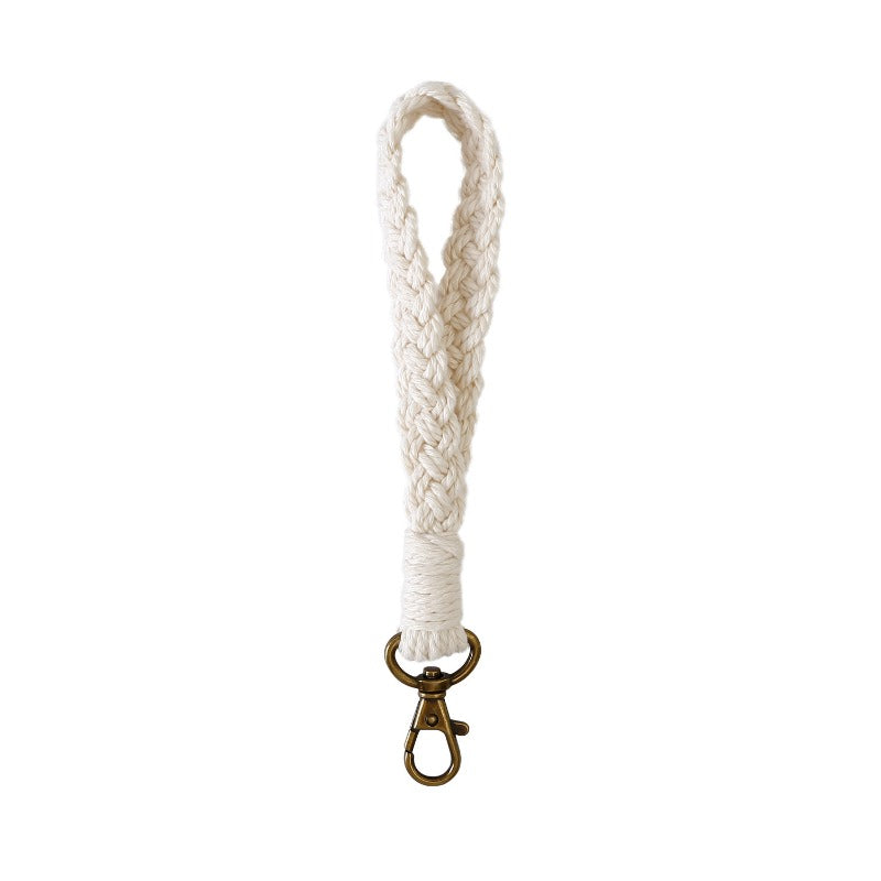 Wholesale Hand Woven DIY Cotton Rope Hanging Hook, Ribbon Hanging Rope  Keychains