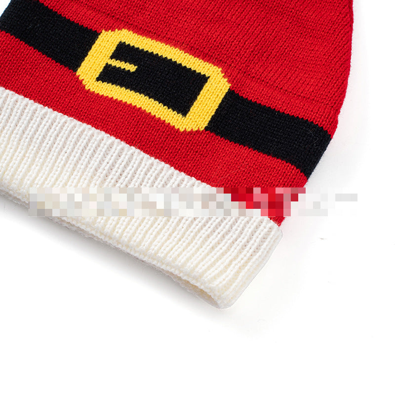 Wholesale Christmas Parent-child Cute Warm Santa Claus Beanie