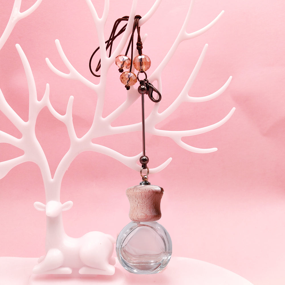 Wholesale Beaded Car Accessories DIY Beadable Bar Multifunctional Keychain Aromatherapy Empty Bottle