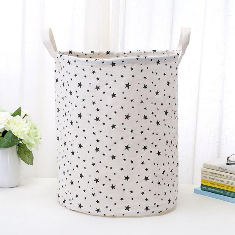 Wholesale Cotton and Linen Large Capacity Foldable Storage Baskets