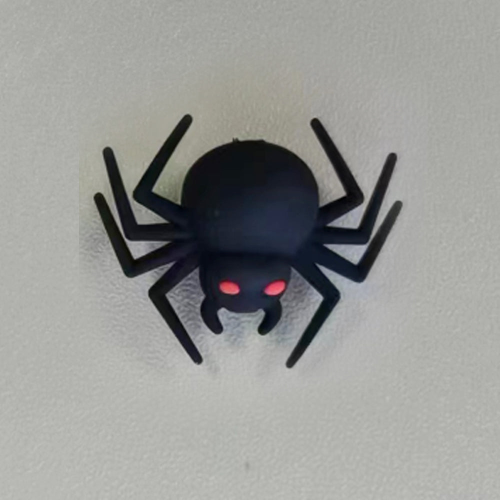 Wholesale 10pcs Halloween Red Eye Spider Pattern Silicone Beads