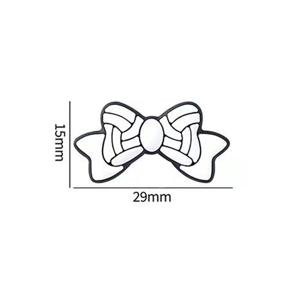 Wholesale 20pcs 3D Cartoon Bowknot Ball Pattern Silicone Beads