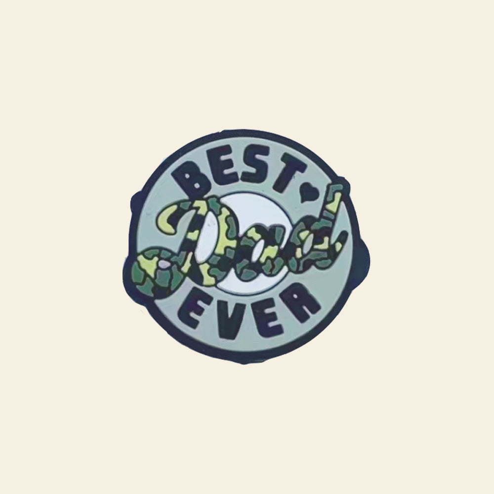 Wholesale 10 PCS Cartoon Camouflage Letters Silicone Beads