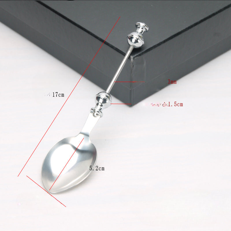 Wholesale Beadable Utensils DIY Stainless Steel Sugar Tea Spoon Spoon Fork Cutlery